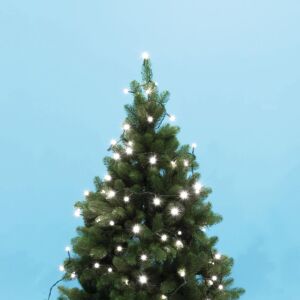Home by Somogyi LED string lights with 100 cool white bulbs on a Christmas tree - Christmas