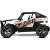Buddy Toys RC Buggy terenowy, biały i pomarańczowy, skala 1:20, widok z boku