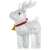 Retlux LED reindeer acrylic Christmas decoration with 20 lights, cold white, timer function, 23x7x19cm