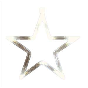 Somogyi Ablakdísz KID411 LED star window decoration, warm white light - Christmas Decoration