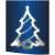 Somogyi Ablakdísz KID412 Christmas Tree Window Decoration, LED lights, warm white