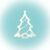 Home by Somogyi Christmas tree window decoration with LED lights