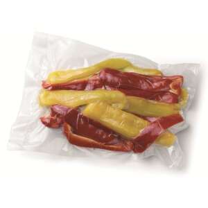 Вакуумни торбички Laica за съхранение на храна, пълни с червени и жълти чушки - Съхранение на храна