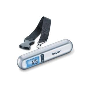 Beurer LS 06 luggage scale, digital, silver, with strap, for weighing suitcases, bags, and other items - Luggage Accessory
