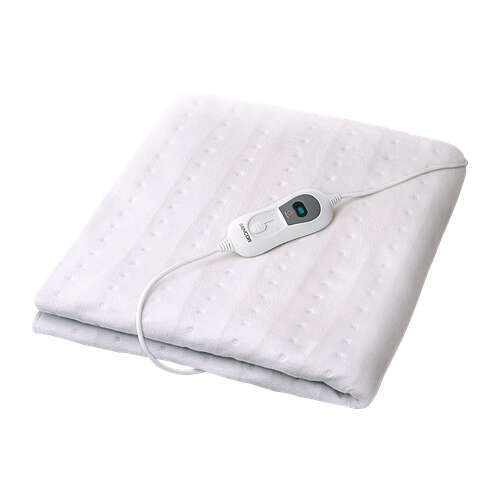 Електрическо одеяло Sencor SUB1700WH, бяло, размер за единично легло, с контролер