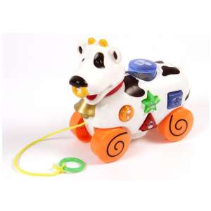Wyciągana muzyczna zabawka dla dziecka w kształcie krowy