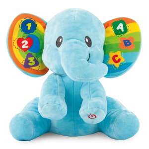 Winfun Jucărie de Pluș Interactivă Elefant de Învățare, albastru, cântă cântece, învață numere și litere, 24cm - Winfun Jocuri si jucării educative