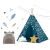Nukido Indian Tent with String Lights + Gift Accessories - Star #blue 108879015