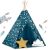 Nukido Indian Tent with String Lights + Gift Accessories - Star #blue 108879015