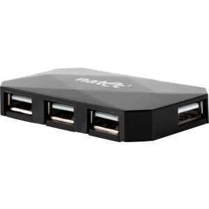 NATEC NHU-0647 Hub USB 2.0 480 Mbit/s Czarny 133803316 - Koncentrator USB