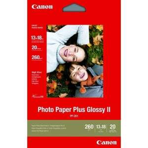 Canon Photo Paper Plus Glossy II, PP-201, 13x18cm, 20 листа, лъскава фотохартия - Фотохартия