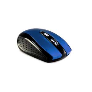 Mouse optic, Media-Tech, Wireless, 2.4 GHz, Rezolutie 1200 CPI, 5 butoane, Albastru/Negru (MT1113B) (MT1113B)
