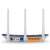 Router TP-Link Archer C20 AC750 dual band wireless, vedere din spate, care prezintă porturile și butoanele