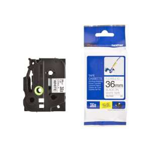 Brother TZEFX261 P-Touch Etikettenband, 36 mm, schwarz auf weiß, flexibel - Farbbänder für Drucker