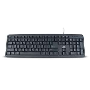 Tracer Maverick Black USB keyboard, full size, wired, membrane, ergonomic, quiet, durable, 20 million keystrokes - Tracer Keyboard