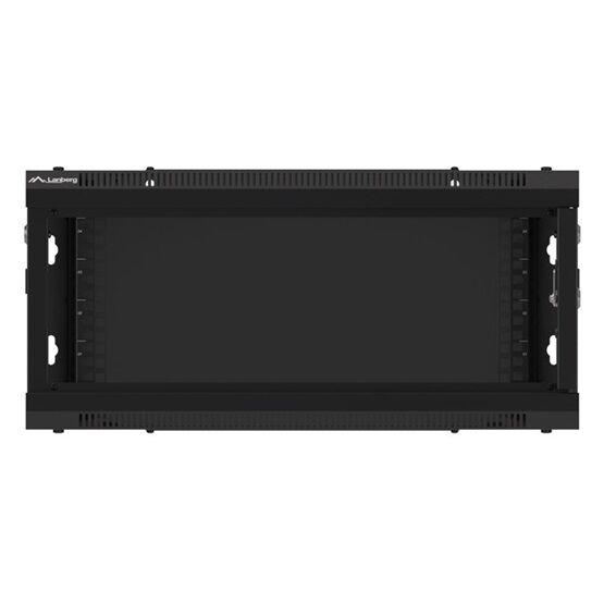 Lanberg 19" fali rack szekrény 4U 600x600mm - fekete