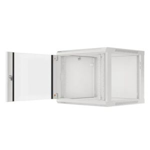 Lanberg 9U 600x600mm Стенен шкаф за монтиране на стена с отворена врата - Шкаф за стелажи