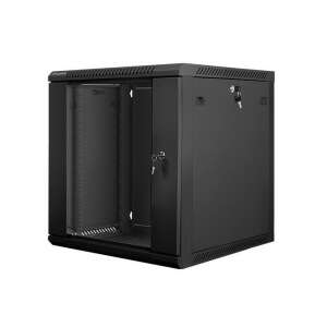 Lanberg 19" fali rack szekrény 12U 600x600mm - fekete