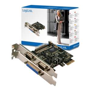 Card Logilink PCI Express cu 2 porturi seriale și 1 port paralel - Piese pentru laptopuri