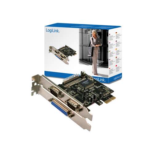 Logilink | 2 x serijski (COM), 1 x paralelni (LPT) | PCIe
