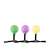 Home by Somogyi KBC50 LED string lights with colorful bulbs