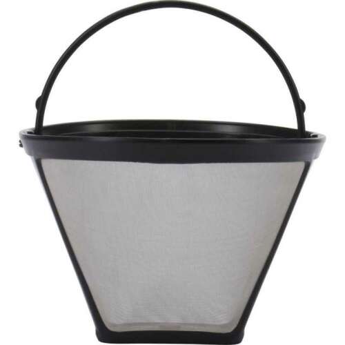 Westmark permanent coffee filter, stainless steel mesh, black plastic frame, with handle, for 8-12 cups