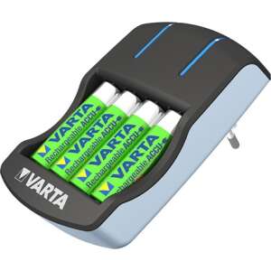 Varta Plug Batterieladegerät 4x (+4Stück AA 2100mAh Batterien) 69588135 Akkuladegeräte