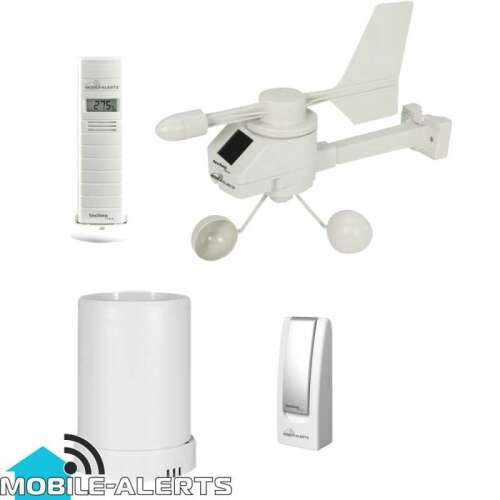 Technoline MA10050 Zestaw startowy stacji pogodowej Smart Home, bezprzewodowy, mierzy temperaturę, wilgotność, opady, prędkość i kierunek wiatru