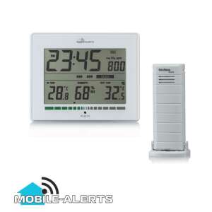 Technoline MA10402 monitor kvality vzduchu v interiéri s vonkajším snímačom teploty TX47, kompatibilný so systémom inteligentnej domácnosti Mobile Alerts - Meteostanice