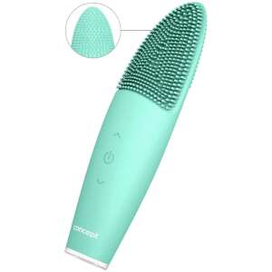 Perie sonice faciale Concept SK9010 Sonivibe, verde, silicon, impermeabilă, reîncărcabilă - Dispozitiv de îngrijire facială