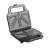 Concept SV3050 3-in-1 Sandwichmaker, Waffeleisen und Grill, schwarz, offen mit Sandwichplatte