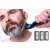 Man using Concept ZA7040 2 in 1 beard and body trimmer to trim his beard, with 3 interchangeable heads