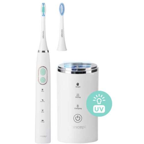 Concept Perfect Smile electric toothbrush with UV sterilizer, white, 2 brush heads included