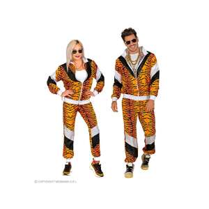 80er Jahre Trainingsanzug mit Tigermuster - Unisex - S 85639319 - Zubehör Kleidung