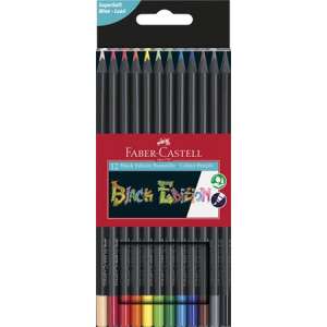 Faber-Castell Black Edition Buntstifte, 12 Farben, Buntstifte-Set - Faber-Castell Farbstifte