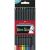 Faber-Castell Black Edition colored pencils, set of 12, triangular shape, for artists and hobbyists