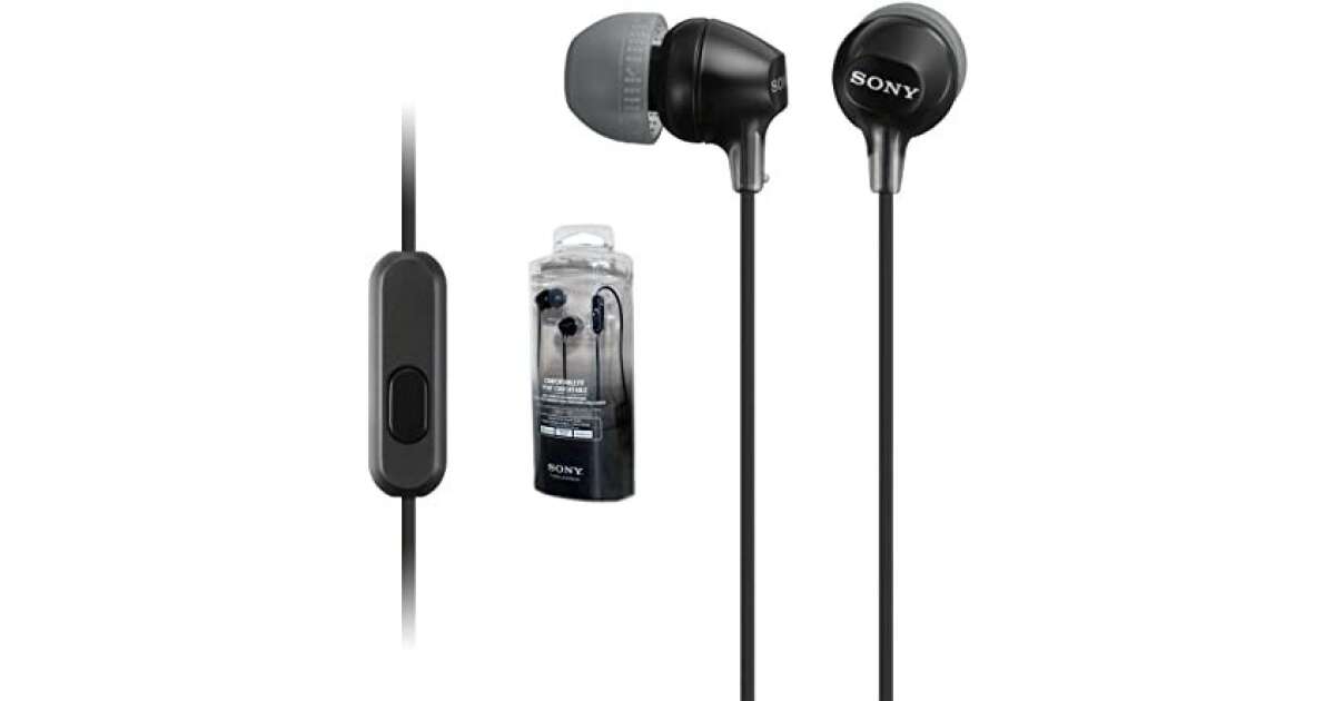 Sony MDR-EX15AP headset Fekete