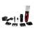 Camry CR2821 pet hair clipper set, includes 4 combs, charging cable, cleaning brush, oil, and extra battery