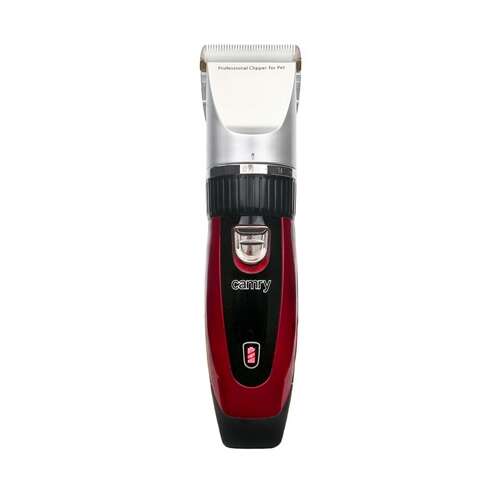 Camry CR2821 pet hair clipper, red and black