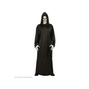Costum Grim Reaper pentru bărbați, mărimea L, robă neagră cu glugă - Modă și îmbrăcăminte