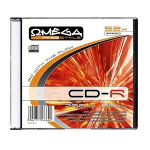 Disc Cd Omega CD-R80 52X SLIM FREESTYLE 52X 31937509 Diapozitive, carti audio, CD, DVD