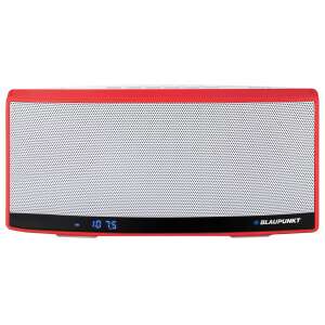 Blaupunkt roter tragbarer Bluetooth-Lautsprecher mit FM-Radio und Powerbank - Bluetooth Lautsprecher
