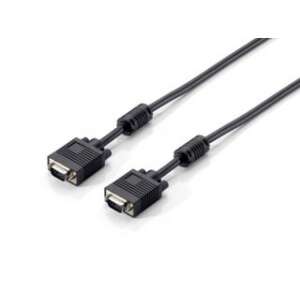 VGA cable, 15 meter, black, male to male, ferrite core - Cable