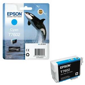 Epson T7602 Cyan Ink Cartridge, 25.9ml, for Epson SureColor SC-P600 - Epson Ink cartridge