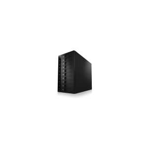 RaidSonic Icy Box IB-3810U3 10x 3.5" USB 3.0 Külső HDD tároló rendszer - Fekete 72354859 
