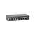 LevelOne GEU-0822 8 portos Gigabit Switch, fekete, ferde nézet