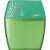 Maped Shaker double hole pencil sharpener, green with silver accents