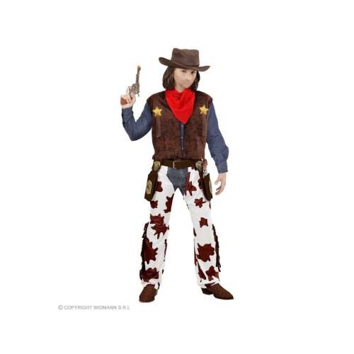 Cowboy fiú jelmez 140 cm-es méretben