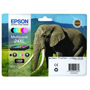 Epson Claria 24XL Multipack Wkładów Z Tuszem, T2438 Oryginalne Wkłady Z Tuszem, Kolorowy Multipack - Epson