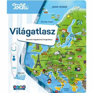 Tolki Interactive World Atlas educational book for children with interactive pen - Book